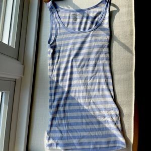 Purple & White Stripe Tank Top